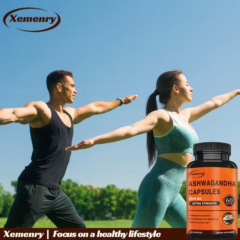 Ashwagandha Supplement Ashwagandha Extract 3300 Mg + Black Pepper Extract 5 Mg
