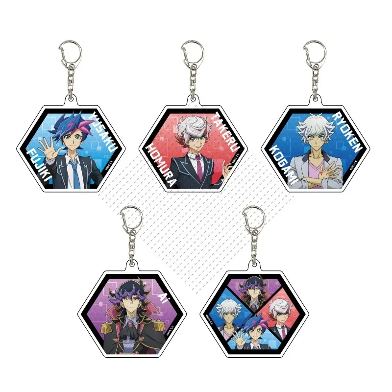 Игра Yu-Gi-Oh! Брелок для ключей, кукла из аниме, югио Юсаку фудзаки, такерау, гомура, риокен, Когами, акриловый брелок, подвеска для подарка Игра Yu-Gi-Oh! Брелок для ключей, кукла из аниме, югио Юсаку фудзаки, такерау, гомура, риокен, Когами, акриловый брелок, подвеска для подарка