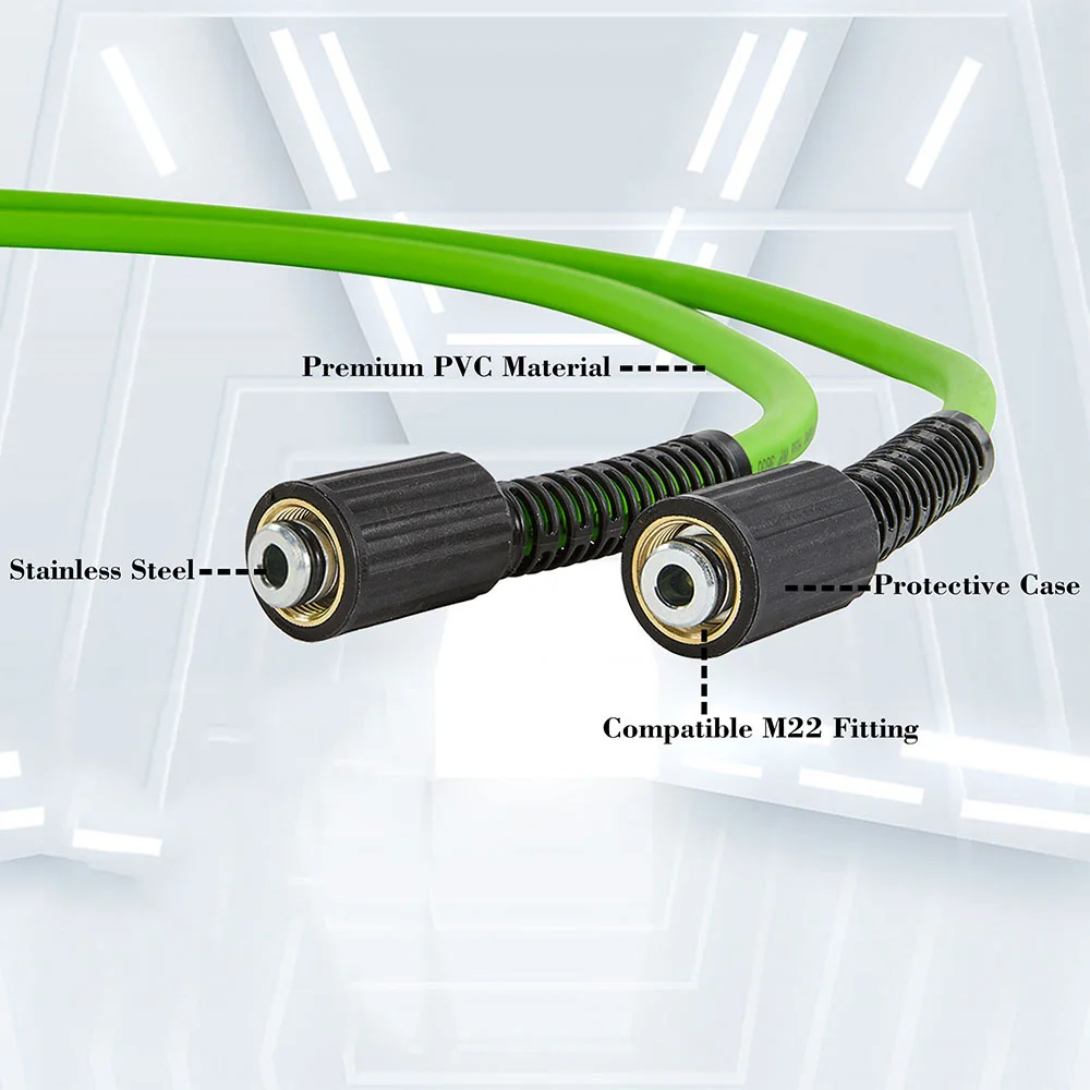 Lavor Idropulitrice Ricambi Tubo Flessibile Idropulitrice 1/4'' - Prolunga Per Lavaggio Alta Pressione Tubo Gomma Sintetica 2320 PSI