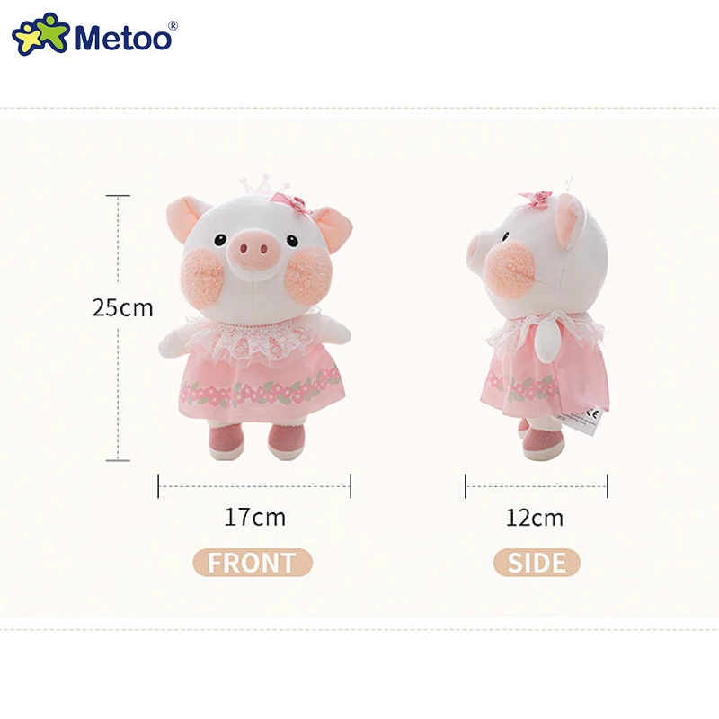 Фото Игрушка Metoo плюшевая, в виде Свинки из мультфильма, для жениха, невесты, на день рождения №3