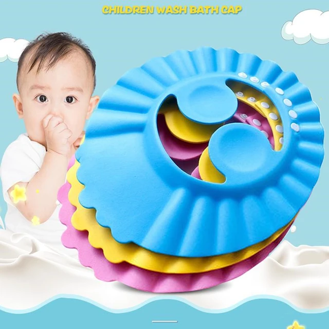 Bonnet de douche réglable pour bébé, shampoing de bain, protection des  yeux, couvre-chef, soins pour bébé, lavage des cheveux, bonnet de douche  pour enfants de 0 à 6 ans - AliExpress