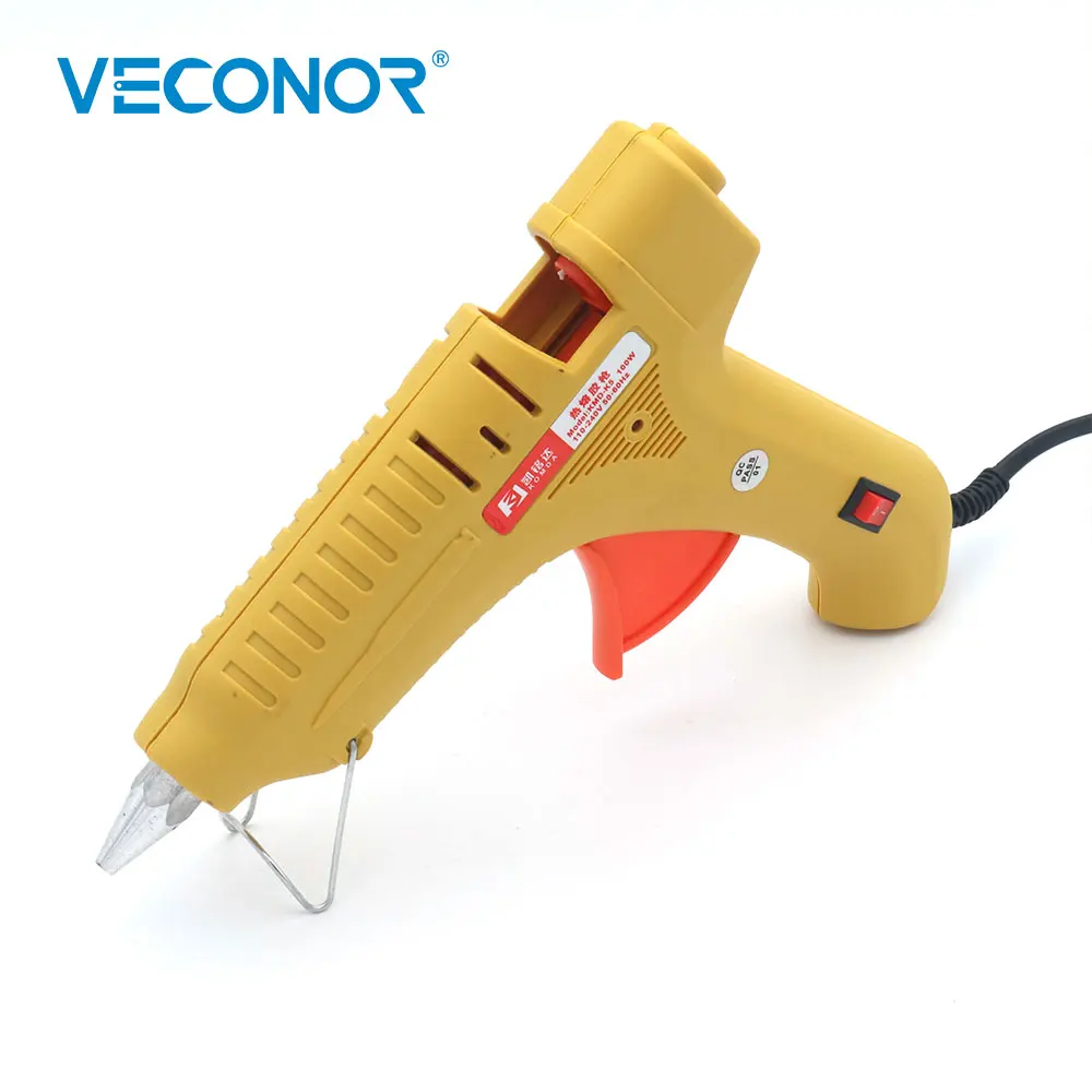 Veconor 100W Hot Glue Gun Thermal Heat Melt Gun Decoration Molding Carton Graft Repair Tool Suitable for 11mm Glue Sticks 25m double sided thermal tape non conductive heat sink tape suitable for cpu heat sink gpu ssd drive