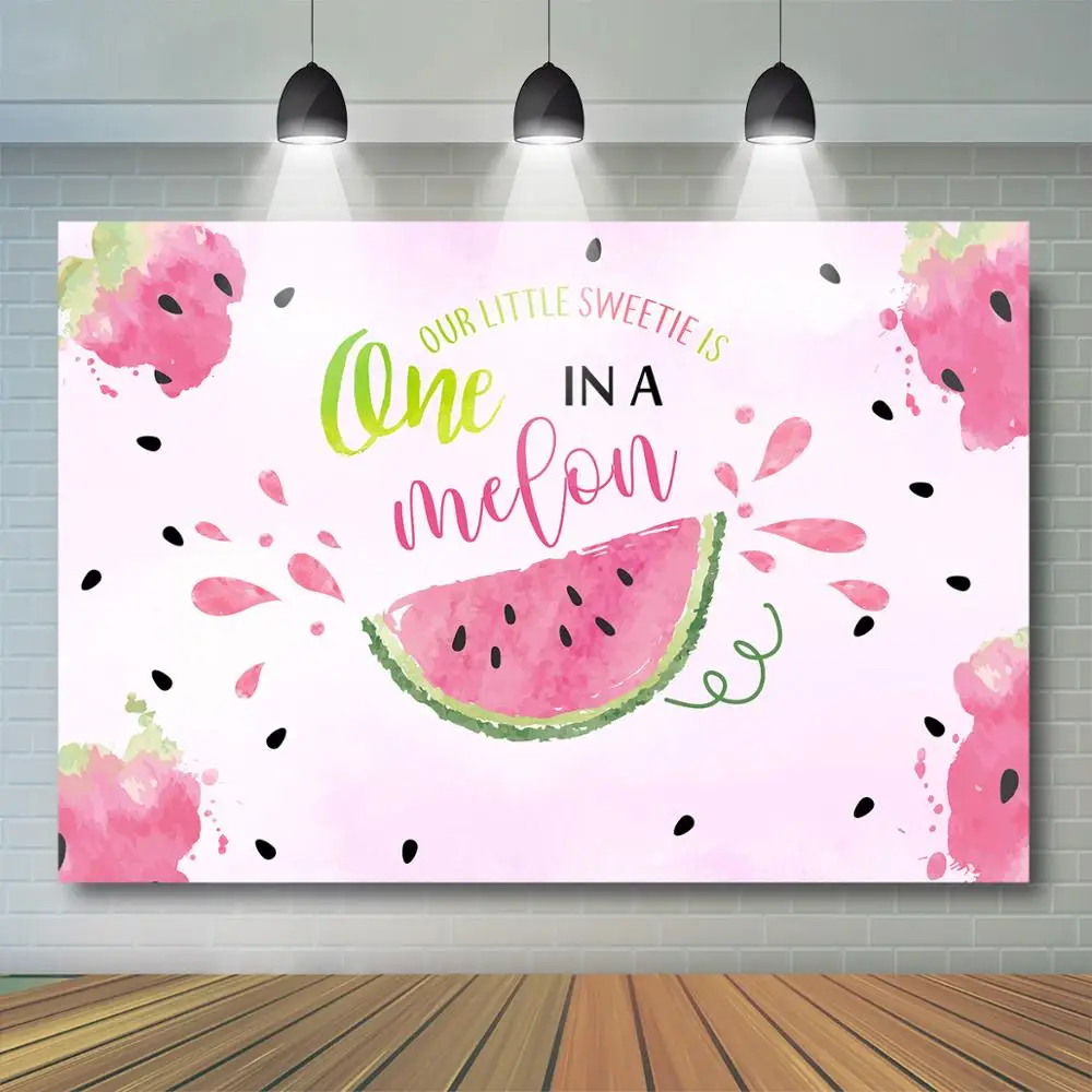 Mocsicka Ragazze Festa Di Compleanno Sfondo Tema Anguria Decorazione Festa Di Compleanno Estate Tutti Frutti Party Banner