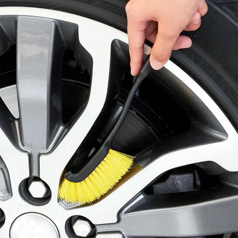 

Car Hub Cleaning Brush Automobile Cleaning Detailing Brush Dashboard Air Outlet Wheel Brush Vehicle Supplies With Long-Handle