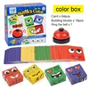 hot Kids Face Change Expression Puzzle Building Blocks Montessori Cube Table Game Toy Early Educational Toys for Children Gifts 1