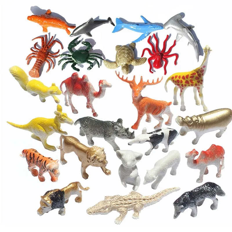 10pcs/lot Mini Dinosaur Model Children's Educational Toys Small Simulation Animal Figures Kids Toys for Boy Gift Animal 4