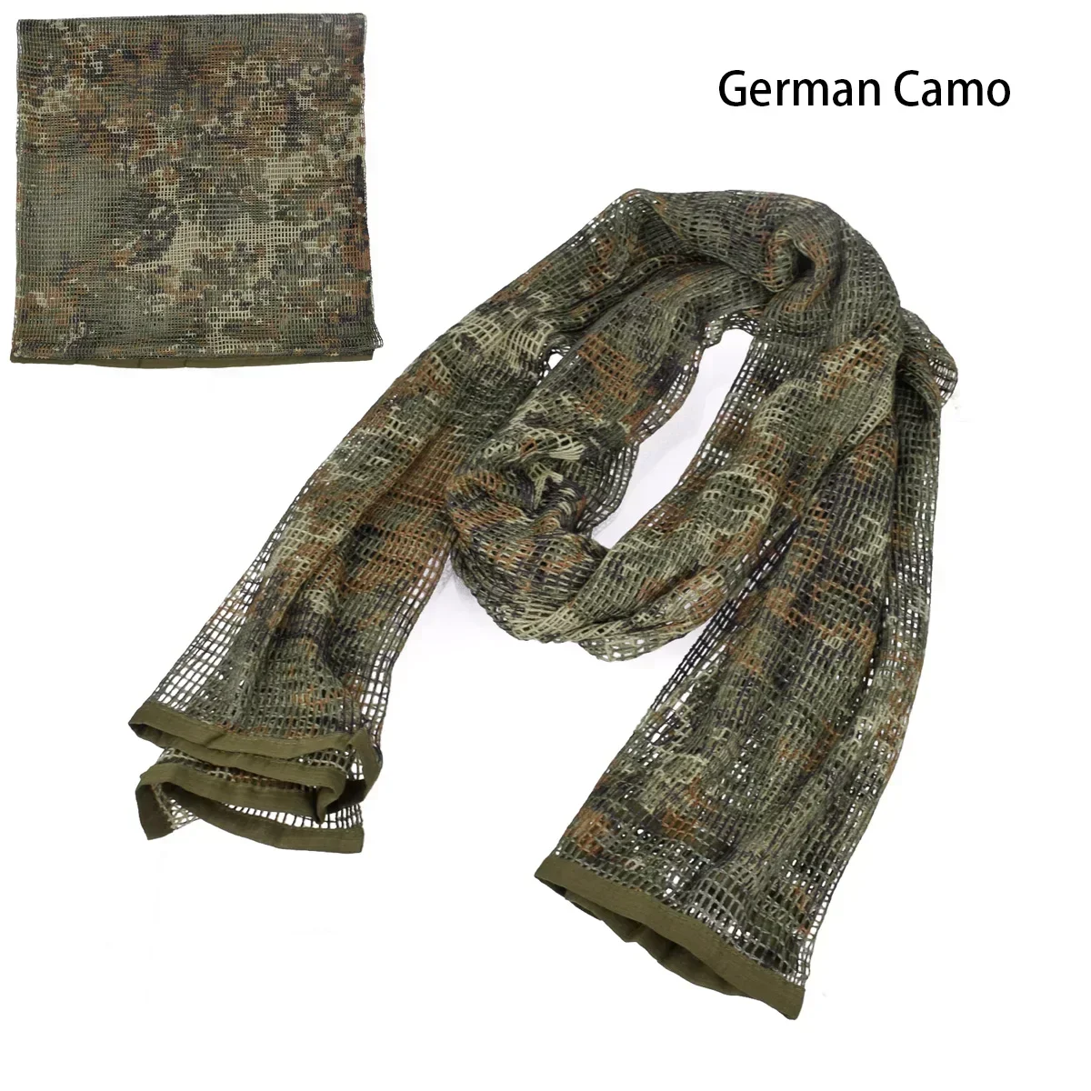 Camouflage Netting Scarf Sniper Veil Camo Mesh Face Scarf Veil Shemagh Head Wrap For Outdoor
