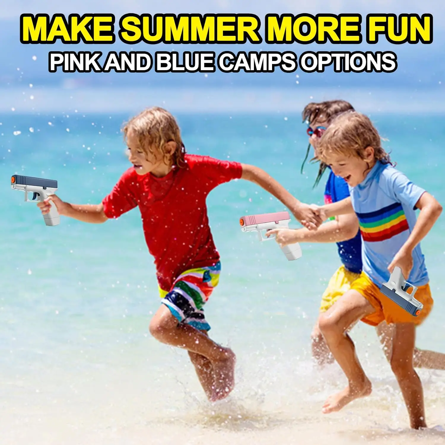 Summer Water Gun non Electric Pistol High-pressure Full Automatic Shooting Water Beach Toy Gun For kid Children Boys Girls Adult 3
