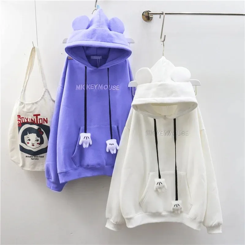 المرأة هوديي مبطن بالصوف فضفاضة تناسب عارضة نمط العلوي معطف الشتاء وصول جديد حجم صغير أعلى مادة لينة مريحة