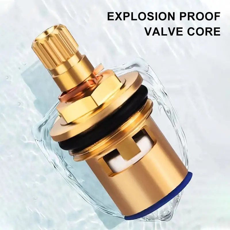 Bathroom Faucet Washing Machine Faucet Water Tap Faucet G1/2 Brass Double Outlet Automatic Water Stop Quick Opening Angle Valve