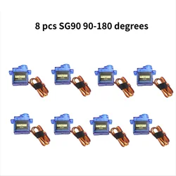 New SG90 Micro Servo Motor - Versatile for Robotics & RC Projects (8 pcs SG90 90 - 180)
