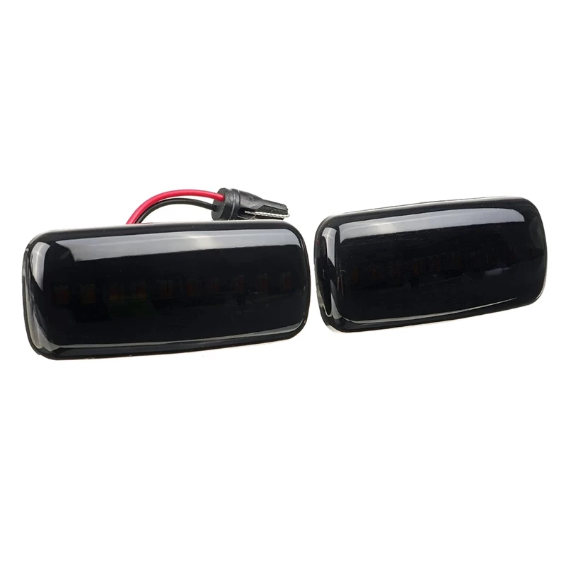 4X Per Chrysler 200 300C Sebring Dodge Caliber Nitro Lancia Jeep Compass Car Led Side Marker Light Nero