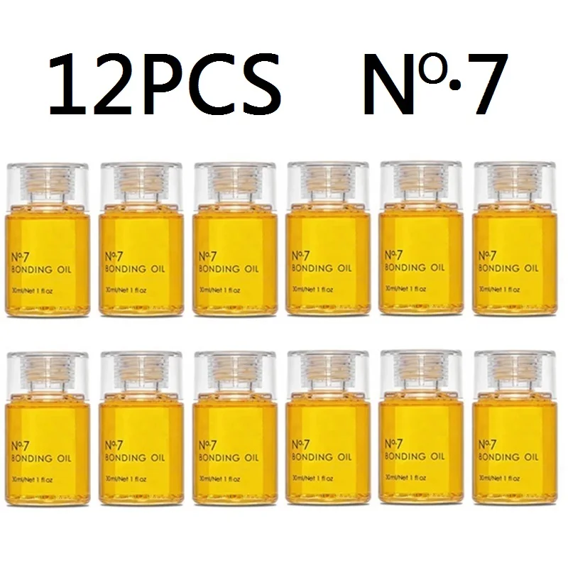 

12PCS Hair Oil No.7 Bonding Oil 30ml With Box NO7 Hair care Oil Boosts Shine Strengthens & Repairs All Hair Types N7 Oil