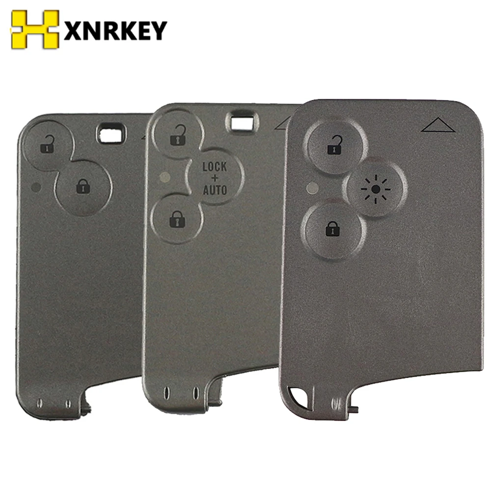 XNRKEY 2/3 Button Remote Card Shell for Renault Laguna Card Key Shell Without Blade Without Words Without Logo car dipstick