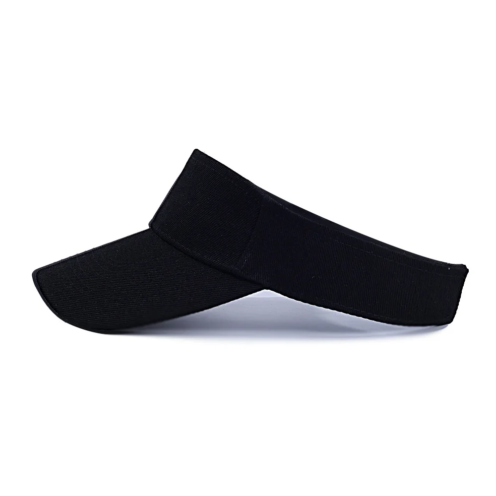 Summer Sun Hats Men Women Cotton Adjustable Visor UV Protection Top Empty Solid Sport Tennis Golf Running Sunscreen Baseball Cap 3