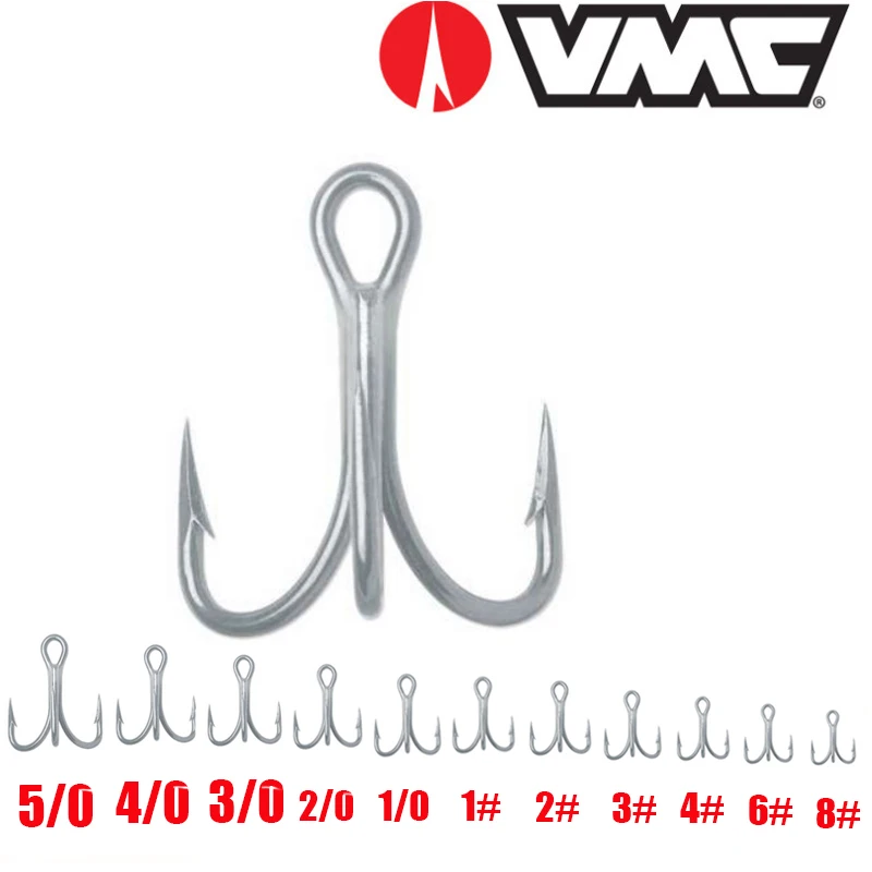 Fishing VMC Treble Hook 3X Fishing Hook 5pcs/BAG Sharp 3X