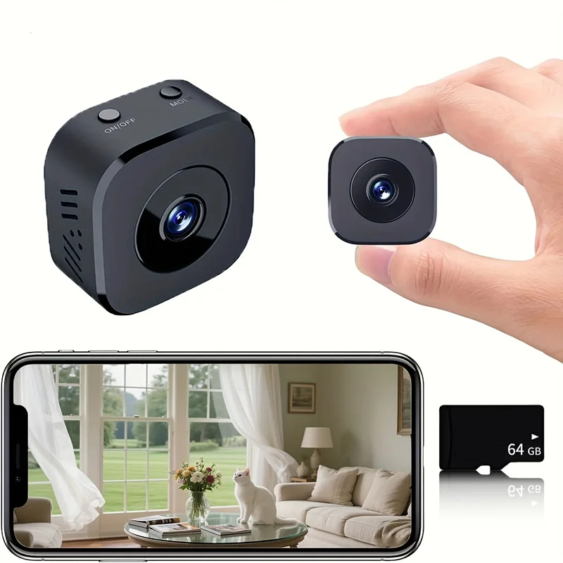Mini Security Camera 4K Full HD Wireless WiFi Surveillance With 2 Way Audio Motion Detection Intelligent Infrared Night Vision - 6