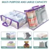 5Pcs Clothes Storage Bags PVC Waterproof Bed Sheet Bedding Dustproof Transparent Organizer Bag for Home Multipurpose Packing 6
