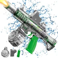 M416 Led Simulation Fire Electric Water Guns for Children Large Capacity Automatic Continuous Water Gun Kids Summer Outdoor Toys