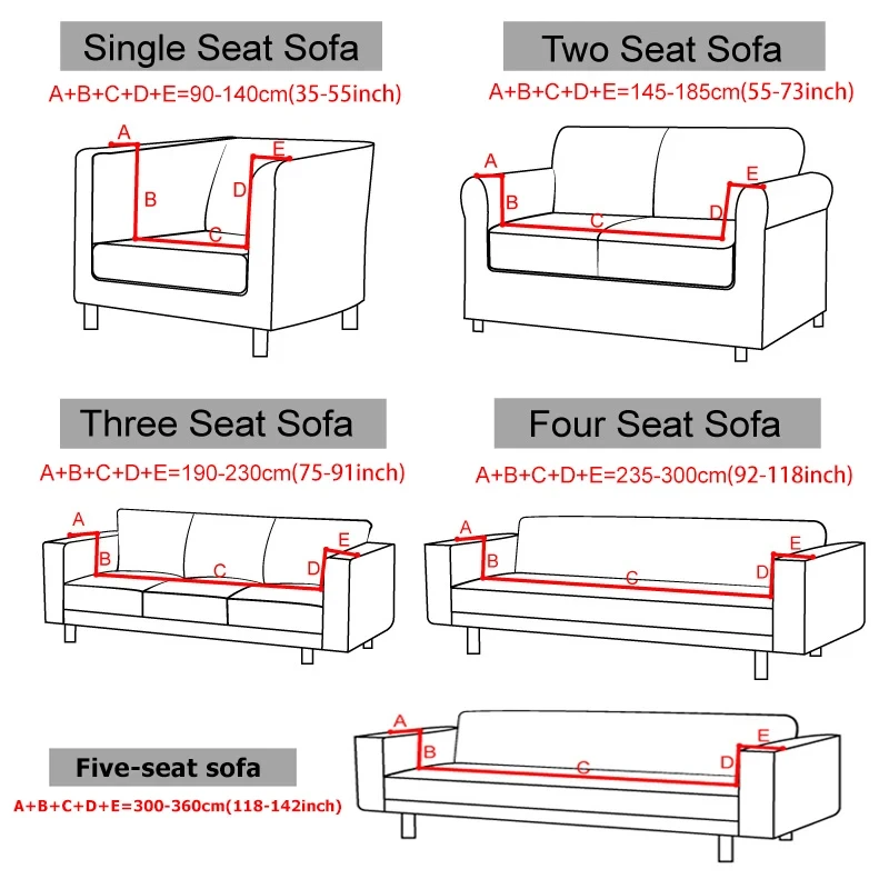 Description Picture 5 of itemSofa Cover for Living Room Thick Elastic Jacquard Cover for Sofa Couch Armchair 1/2/3/4 Seater L Shaped Corner Sofa Cover