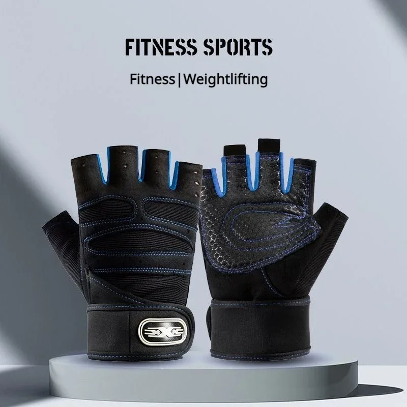 Gym Gloves for Men Women Fitness Weight Lifting Wristband Gloves Body Building Training Sports Exercise Cycling Glove Shockproof cycling gloves gym gloves