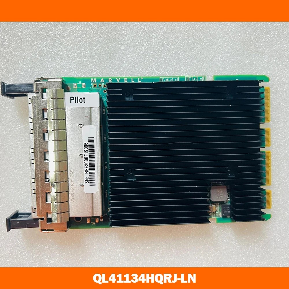 For QLOGIC 03GX299 10G RJ45 four port 10 Gigabit Ethernet card QL41134HQRJ LN