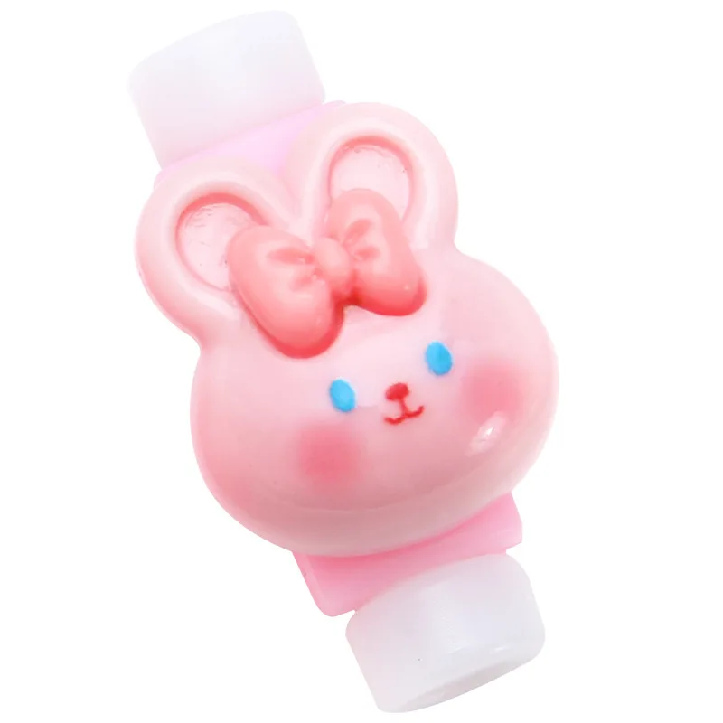 2pcs/set Kawaii Cable Protector Creative Lovely Cartoon Animal Charging Cable Earphone Cable Usb Winder Wire Cord Organizer 5
