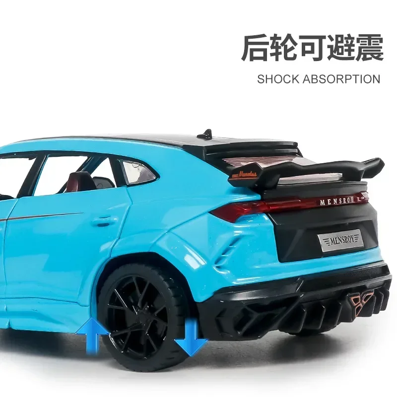 1:24 Lamborghini URUS suv Modified version Diecast Metal Alloy Model car Sound Light Pull Back Collection Kids Toy Gifts 3