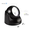 9 LED Wireless Motion Sensor Night Light 360 Degree Rotation Night Light Night Lamp Wall Light Lamp Battery Power Auto On Off 2
