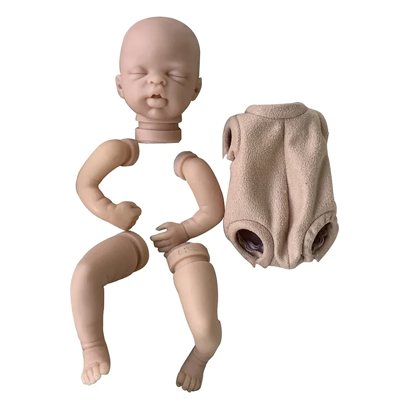 Kit bambola rinata da 10 pollici Katie Baby Girl che dorme parti di bambola fai da te non verniciate - immagine 4