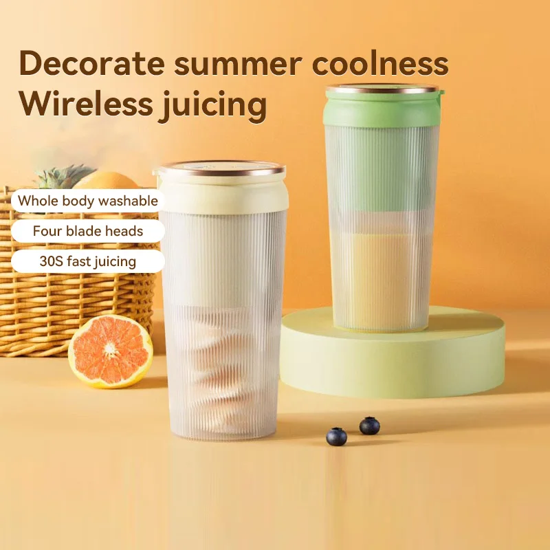 Portable Electric Rechargeable Fruit Blenders Multifunctional Automatic Fruit Squeezer Lightweight For Home And Dormitory Use 1