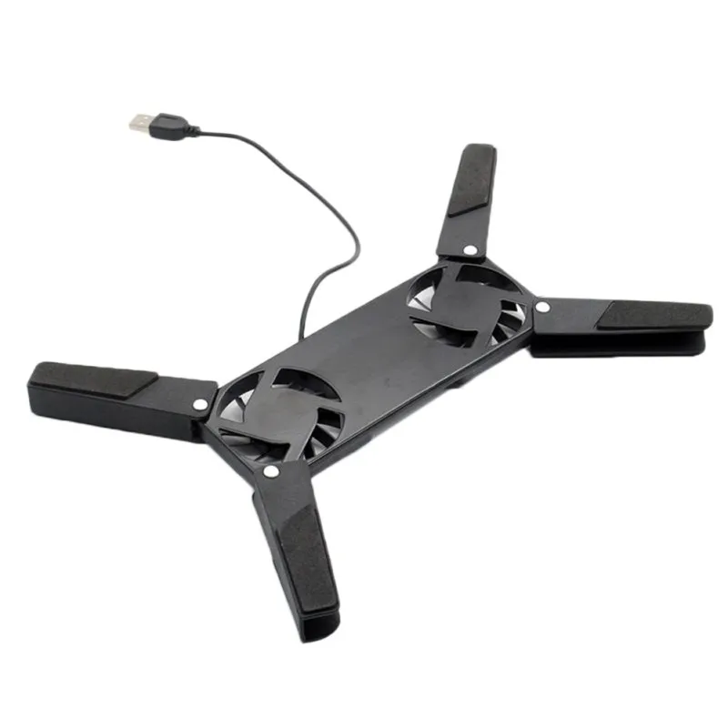 2 Fan Air-cooling Cooler Bracket Laptop Pad USB Powered Cooling For Universal 7 15" Notebook Stand_voghion.com