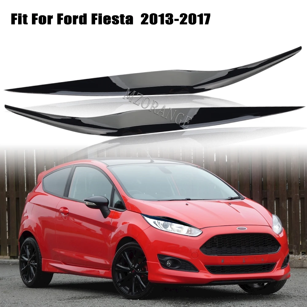 

Автомобильная фара налобный фонарь для Ford Fiesta 2013 2014 2015 2016 2017 Черная Наклейка ABS автомобильные аксессуары