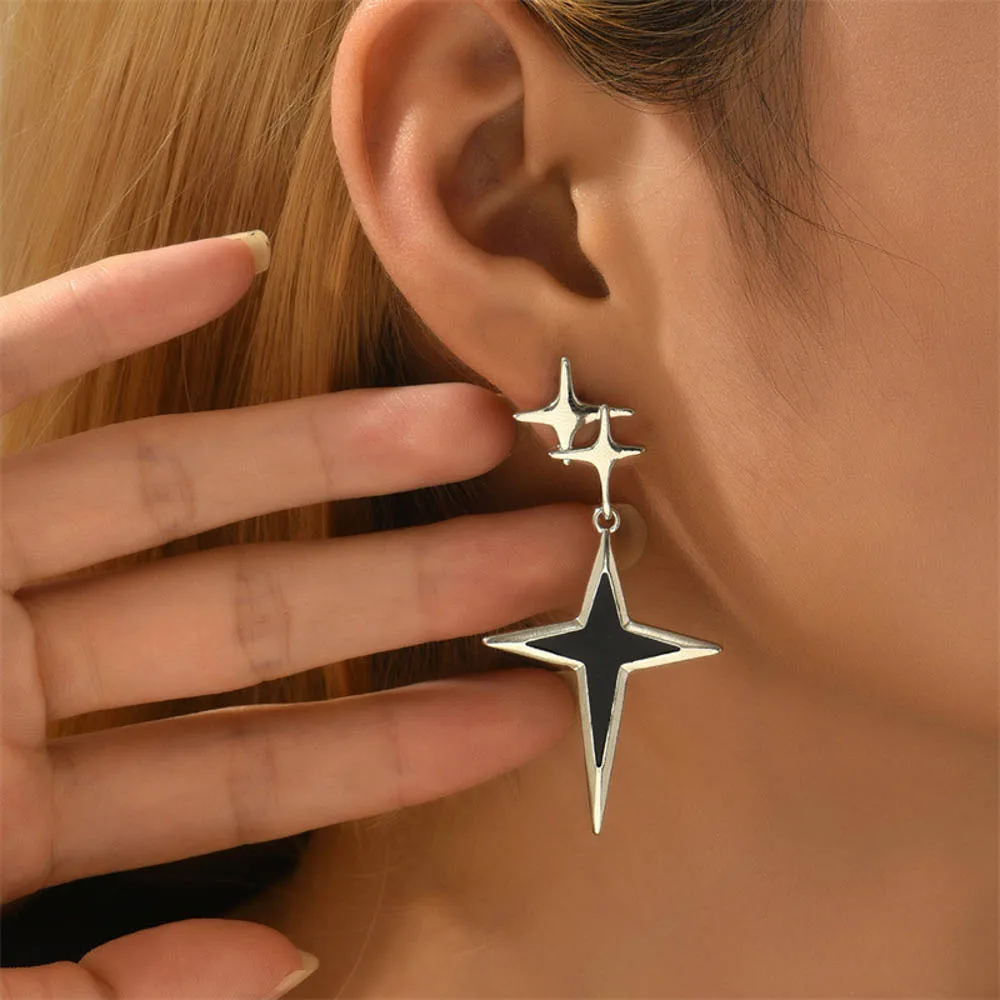 10 Paare/los Neue Koreanische Mode Glänzende Perle Geometrische Quaste Haken Ohrringe Für Frauen Lange Baumeln Anhänger Mix Stil Schmuck Geschenk – Detail 4