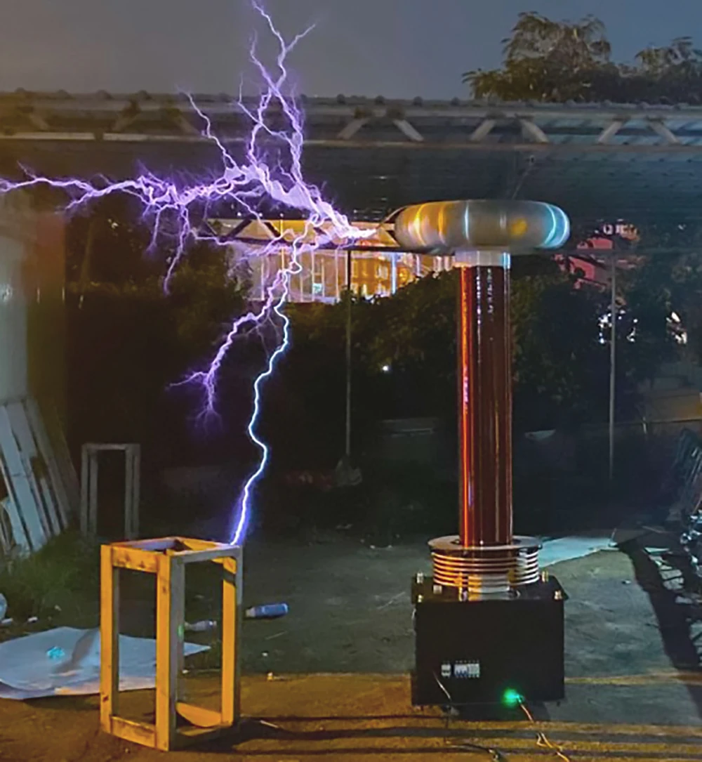 Large Tesla Coil 0.5m 1m 1.5m 2m 2.5m 3m Arc DRSSTC Artificial Lightning Maker Finished Product
