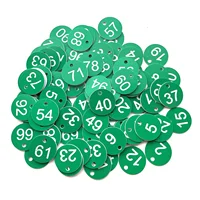 Numbered Sign Labels Beehive Tags Garden Box Mark with Hole Plant Markers  1-50 1-100 50pcs 100pcs