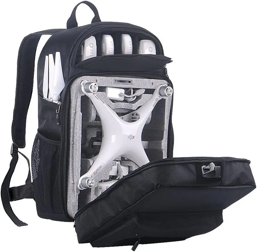 Zaino Professionale Per Dji Phantom 4/4 Pro, Borsa Zaino Impermeabile Con Guscio Rigido Per Dji Phantom 4/4 Pro E Accessori