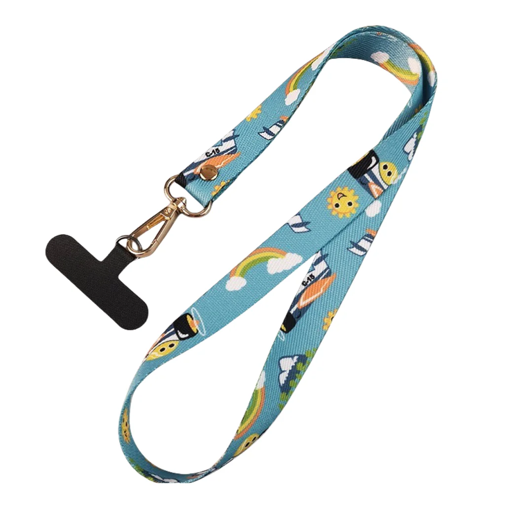 Mobile Phone Broadband Straps Long Painted Totem Lanyard Neck Band Shoulder Cord Anti Loss Rope Hang Retro Ethnic Style Strap phone lanyard