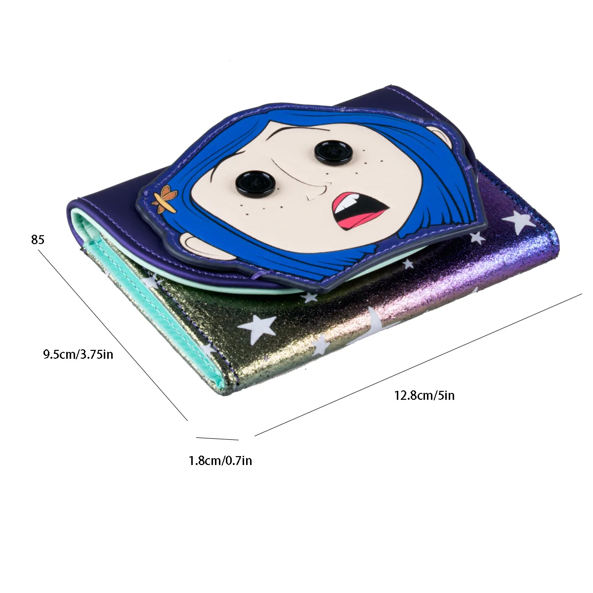 High quality 3D relief decorative stickers for women's wallets, colorful sparkling materials for women's card holders and coin p