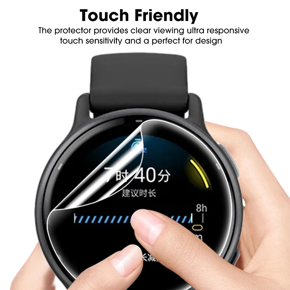Soft Clear Protective Film for Garmin Vivoactive Sports Smartwatch - Hydrogel Screen Protectors