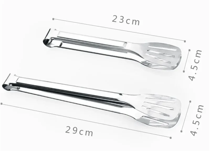 Stainless Steel Clip Food Plier Barbecue Salad Bread Accessories Clip Kitchen Cooking Tools Bread Food Tongs Non-Stick BBQ Tools