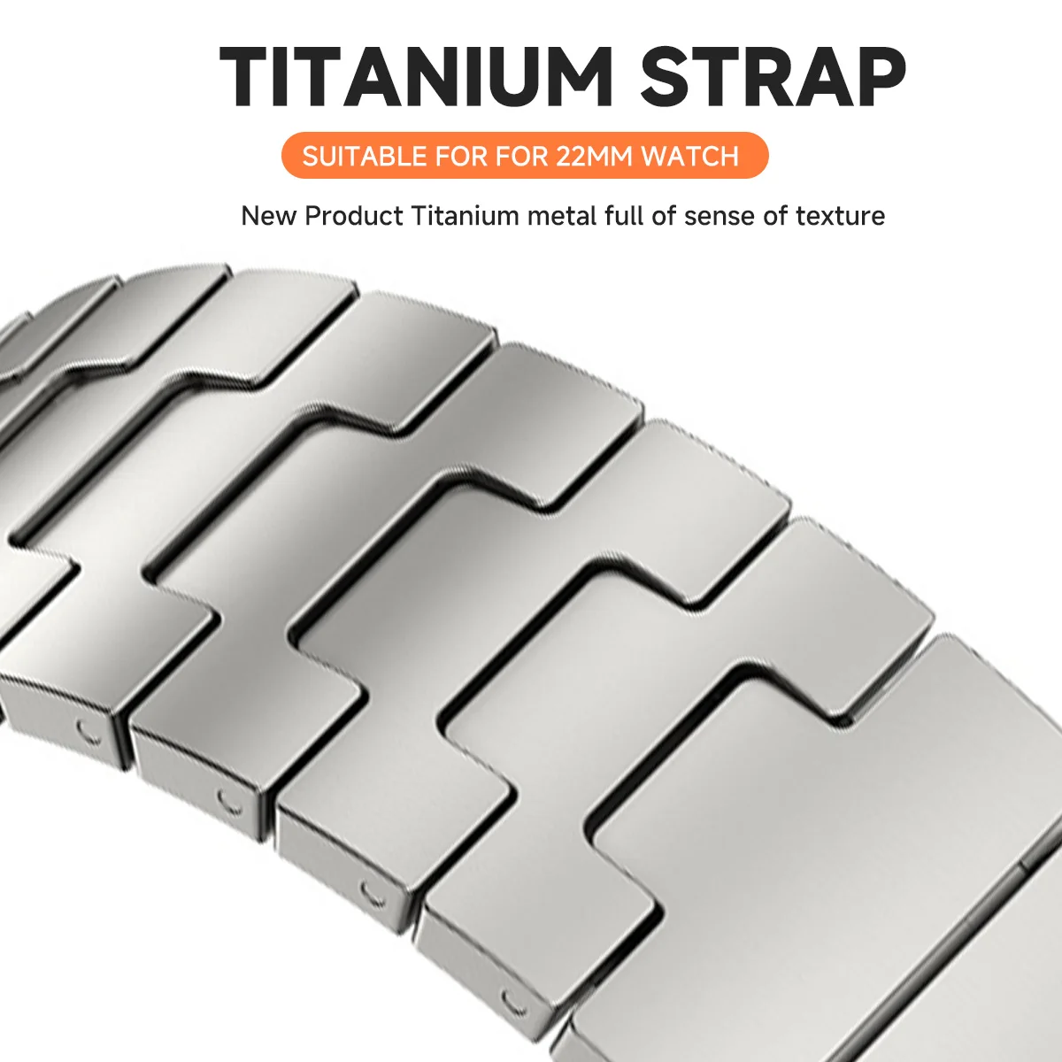 Luxury Titanium Metal Bracelet Strap