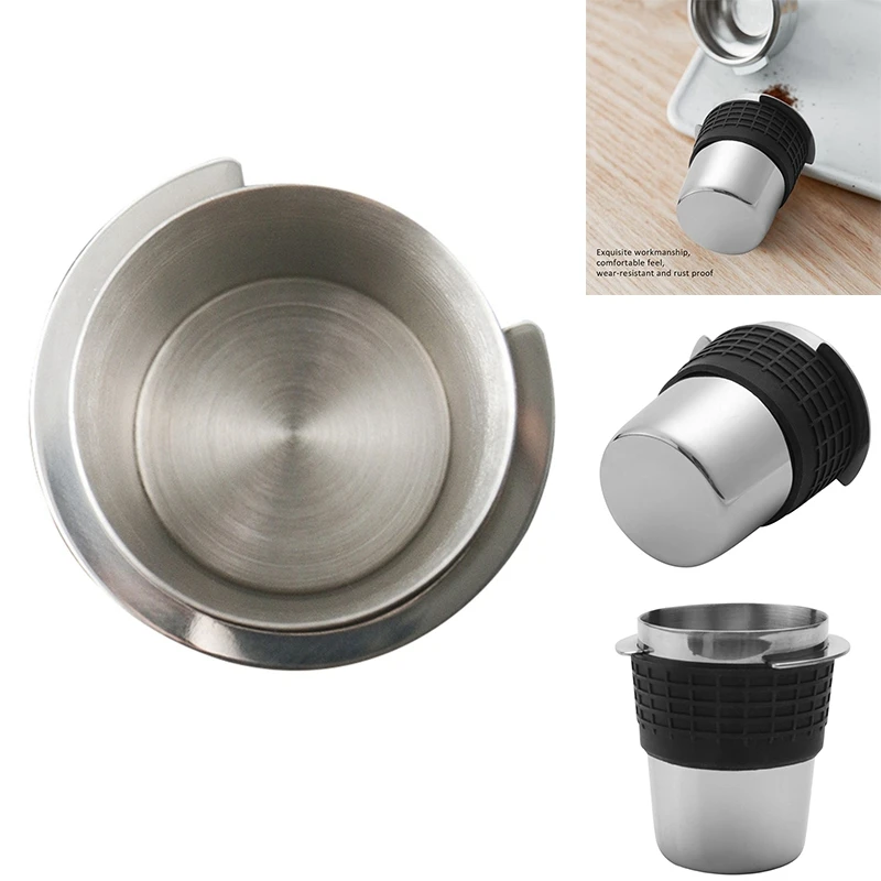 

Coffee Dosing Cup Sniffing Mug For Espresso Machine Wear Resistant Stainless Steel Coffee Dosing Cup-Silver