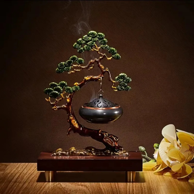 Tearoom backflow incense burner Home Decor Indoor incense holder burner Neo Chinese Living Room decoration Zen incense waterfall