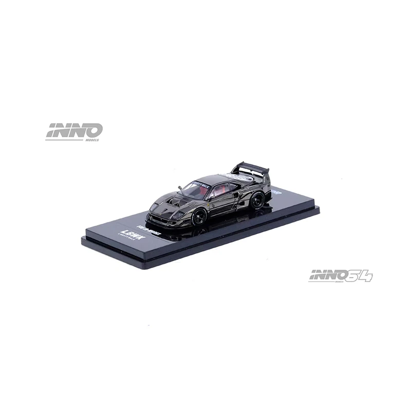INNO 1:64 LBWK F40 Chrome Black Diecast Diorama Car Model