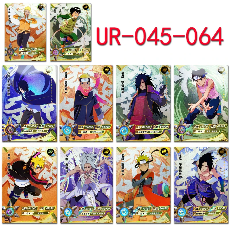 Nuovo Anime Naruto Ur Card Uchiha Sasuke Uzumaki Naruto Tenten Game Collection Giocattoli Per Bambini Sorpresa Compleanno Regali Di Natale
