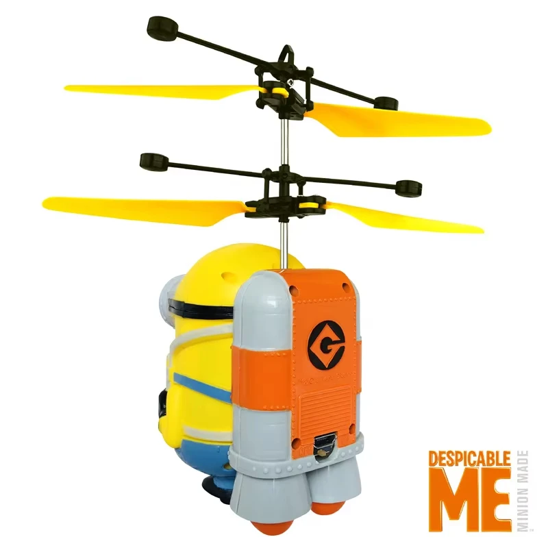 ミニオンズ アクションフィギュア フライングミニオン フィギュア ヘリコプター Minion Children's Flying Toy for Men and Women, Mini Four