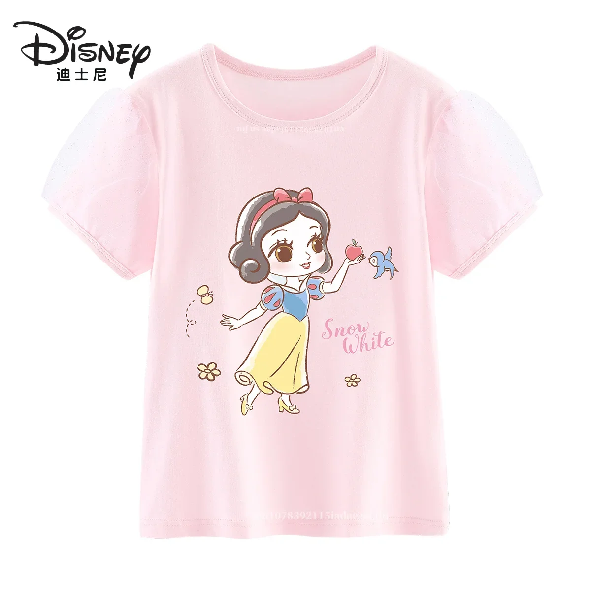 

Disney Cartoon Princess Elsa 3-14 Years Kdis T-Shirt Joint Ruby Surrounding Boy Girl Short Sleeve Children Summer Tshirt Women