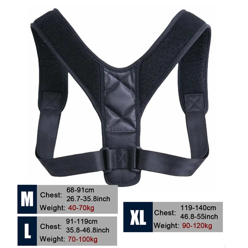 Back Posture Correction Belt Hunchback Prevention Correction Sitting Posture Unisex Breathable Body Shaping posture correction belt