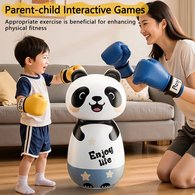 Inflatable Kids Boxing Training Panda Punching Bag Toy